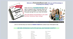 Desktop Screenshot of consumersaver.com